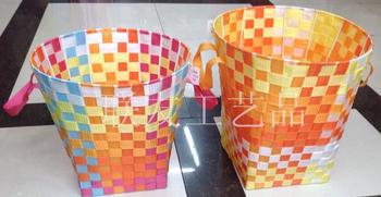 Debris basket of hand weaving, silk laundry baskets, packed with storage baskets, handwoven laundry bins