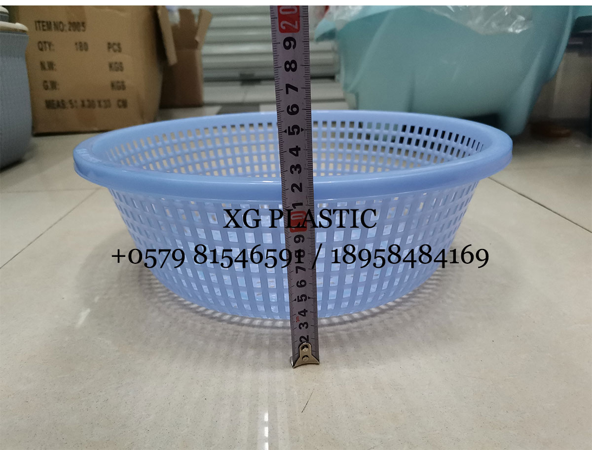 plastic basket round shape storage basket household kitchen vegetable fruit washing basket drain basket fashion baskets