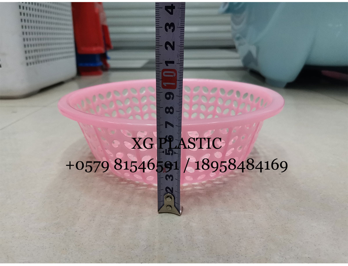 plastic basket round shape storage basket household kitchen vegetable fruit washing basket drain basket fashion baskets