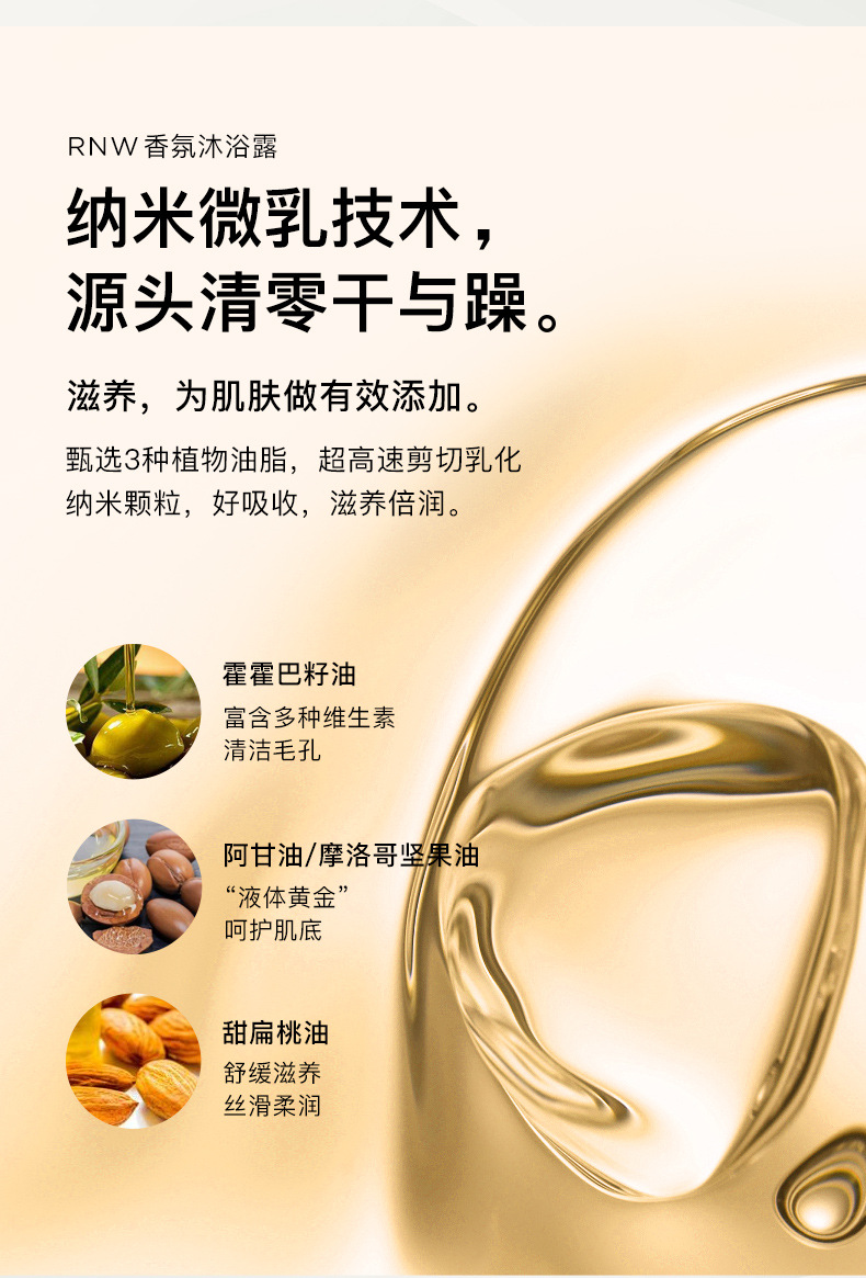 RNW Shower Gel Tartaric Acid Whitening Toner Moisturizing Body Moisturizing Fragrance Fragrance Family Pack Unisex Official