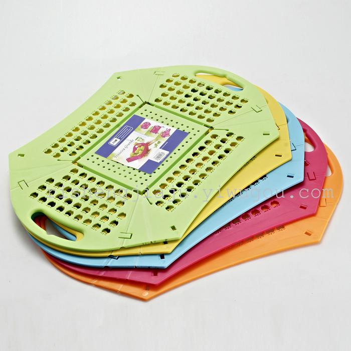 Plastic top grade folding baskets kitchen storage drain basket fruit gift promotional baskets RS-6221