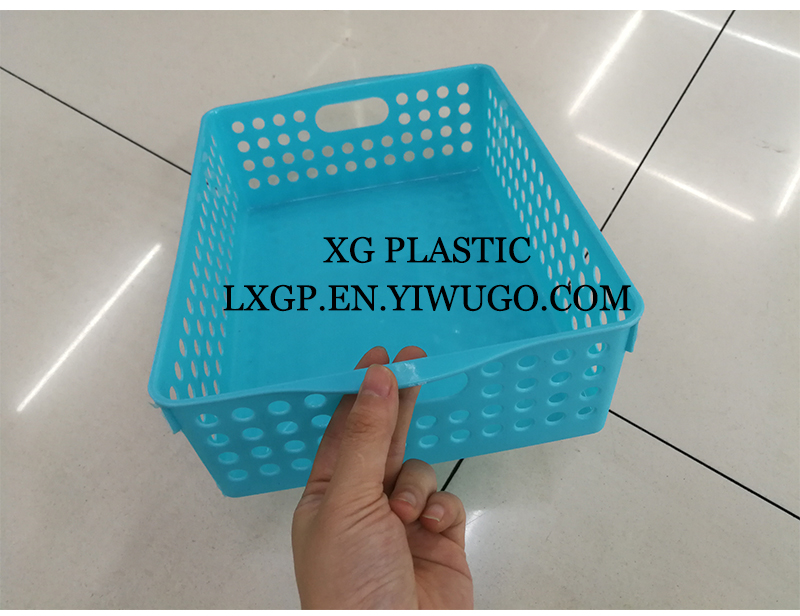 fashion storage basket rectangle receive baskets dot hollow design office desk organizer box classic style basket new