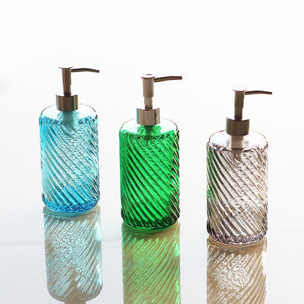 Press Glass Sannitizer Replacement Bottle Creative Subpackaging Empty Bottles Large Capacity Detergent Nordic Shower Gel Lotion Bottle