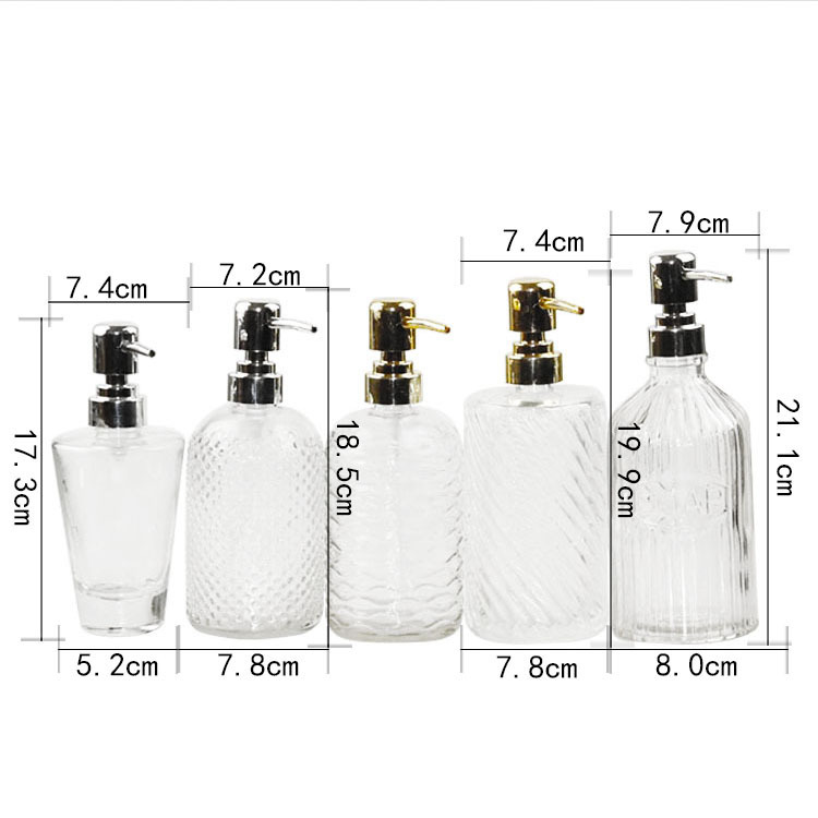 Press Glass Sannitizer Replacement Bottle Creative Subpackaging Empty Bottles Large Capacity Detergent Nordic Shower Gel Lotion Bottle Press Glass Sannitizer Replacement Bottle Creative Subpackaging Empty Bottles Large Capacity Detergent Nordic Shower Gel Lotion Bottle
