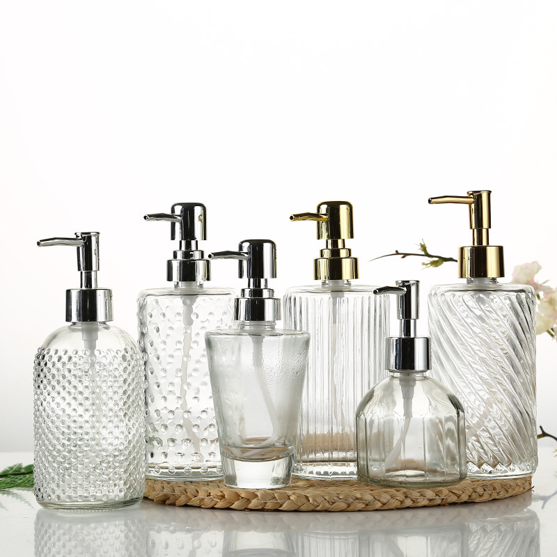 Press Glass Sannitizer Replacement Bottle Creative Subpackaging Empty Bottles Large Capacity Detergent Nordic Shower Gel Lotion Bottle Press Glass Sannitizer Replacement Bottle Creative Subpackaging Empty Bottles Large Capacity Detergent Nordic Shower Gel Lotion Bottle