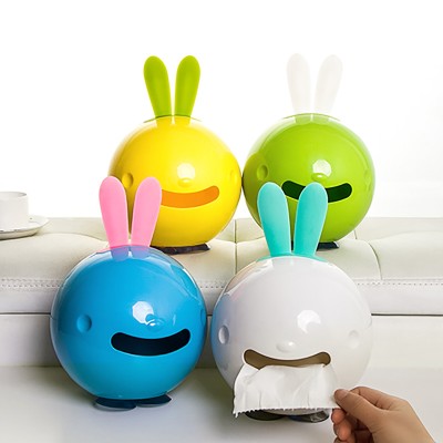 Commodity car suction-cup rabbit tissue box Napkin box with Book box gift