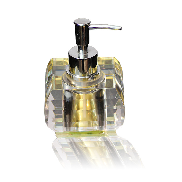 Crystal Sannitizer Replacement Bottle Lotion Bottle Bathroom Household Daily Necessities Lotion Bottle Shower Gel Glass Pump Bottle