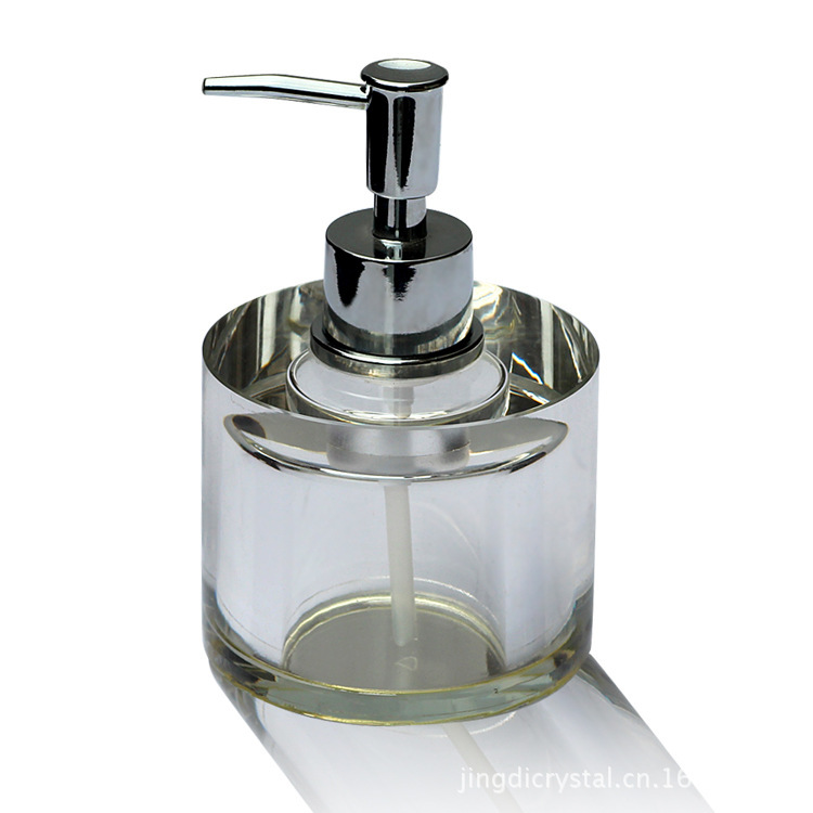 Crystal Sannitizer Replacement Bottle Lotion Bottle Bathroom Household Daily Necessities Lotion Bottle Shower Gel Glass Pump Bottle