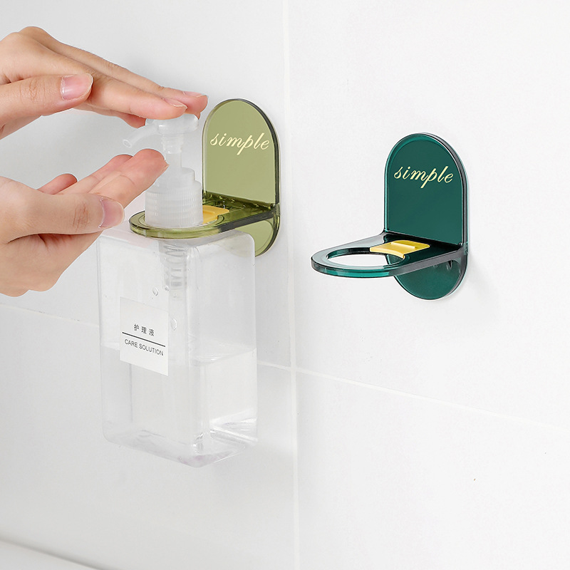 Tiktok Same Bathroom Punch-Free Shower Gel Rack Shampoo Wall Storage Rack Light Luxury Shower Gel Bracket