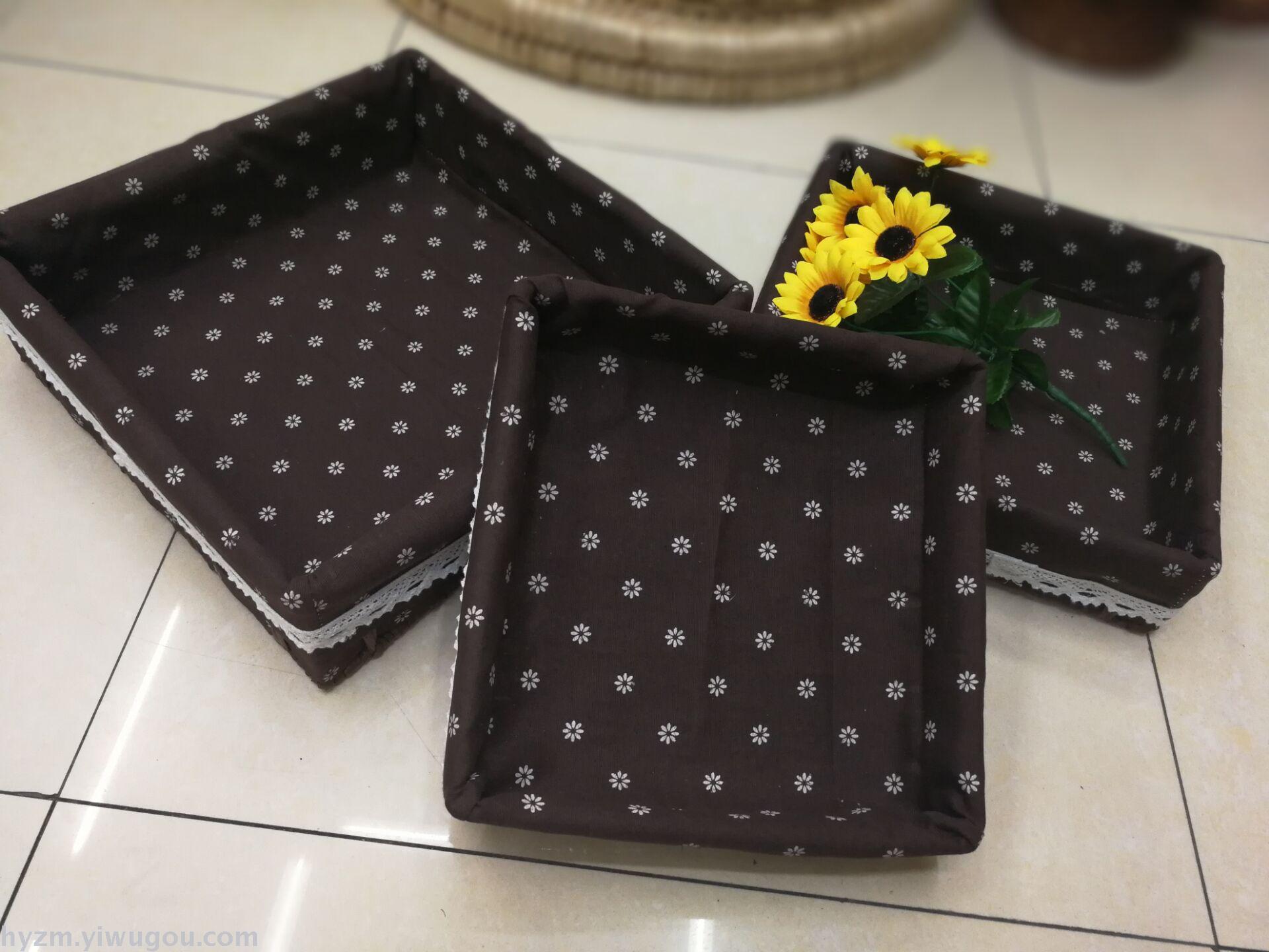 Rural desktop storage box storage box storage box key storage basket snacks bottles and baskets.
