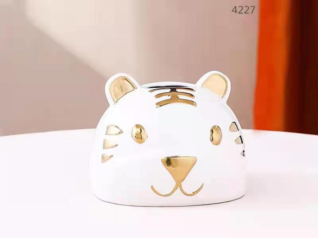 Creative Ceramic Tissue Box Tiger Type Furnishings Ornaments Household Supplies Series