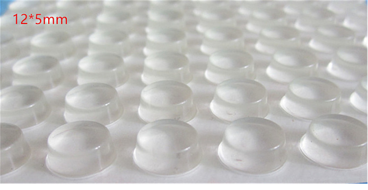 Self-Adhesive round Silica Gel Pad Hemispherical High Transparent Non-Slip Mat 3/M Glass Foot Mat Transparent Silicone Anti-Collision Rubber Particle