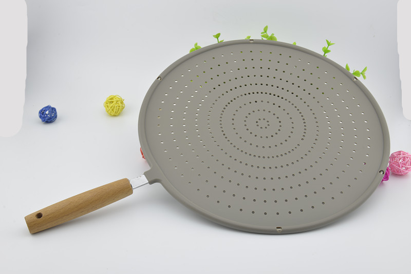 Creative Kitchenware Stainless Steel Silicone Draining Oil Filtering Mesh Gauze Pad Silicone Oil Leakage Oil Grid Kitchen Tools Oil Filtering Mesh Wholesale