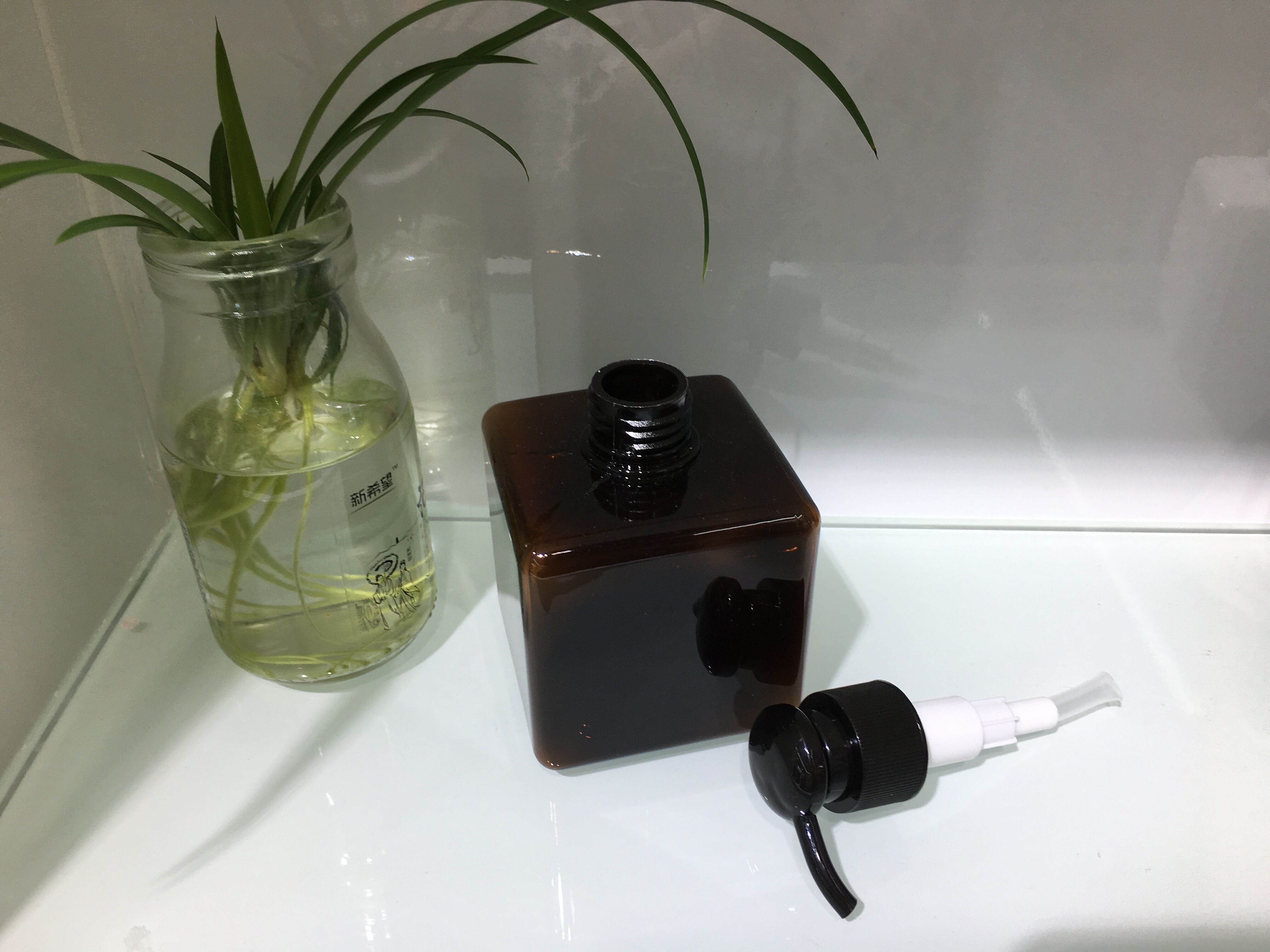 280ML square bottle, hand sanitizer bottle, PETG bottle, bathroom shower gel bottle, cosmetic bottle