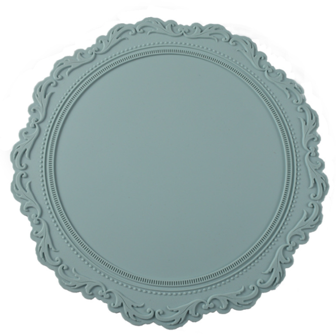 Internet Celebrity Heat Proof Mat Lace Silicone Pot Pad Coaster Foreign Trade Exclusive