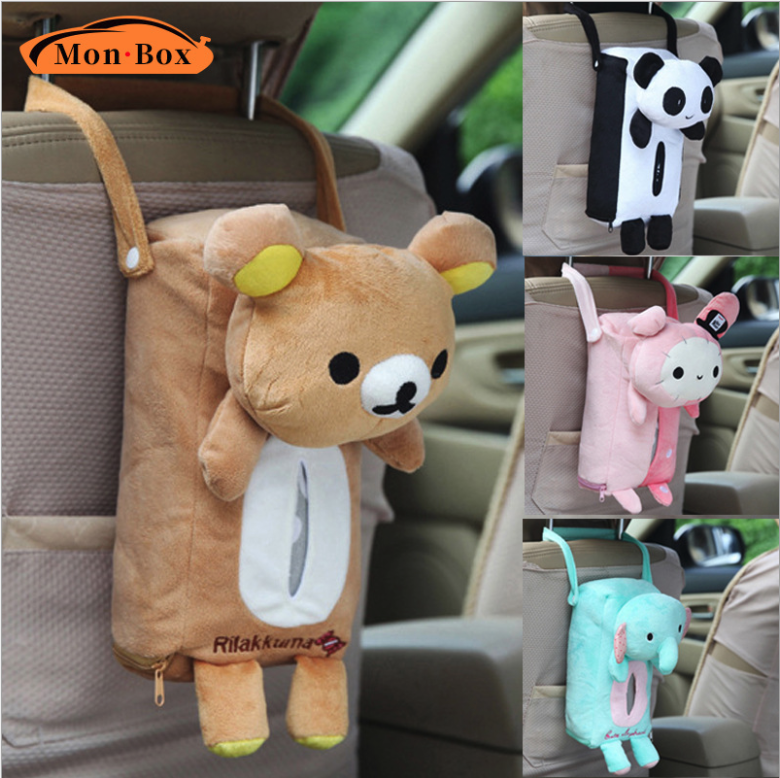 Please chair back hanging bag in the car tissue box hanging cartoon tissue box the draw creative plush car tissue box