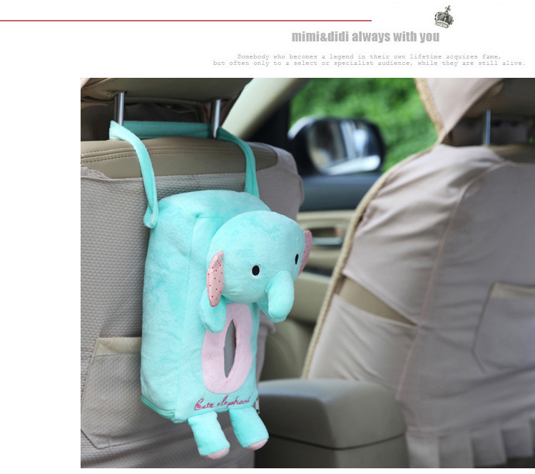 Please chair back hanging bag in the car tissue box hanging cartoon tissue box the draw creative plush car tissue box
