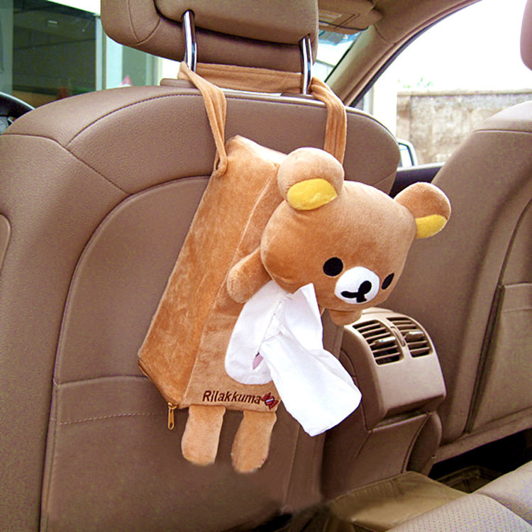 Please chair back hanging bag in the car tissue box hanging cartoon tissue box the draw creative plush car tissue box