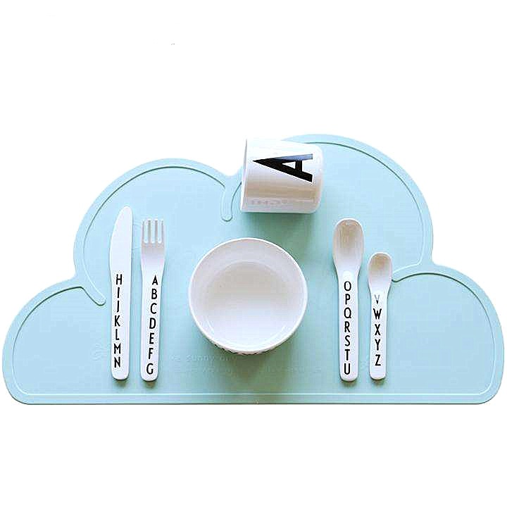 Thickened Children's Placemat Silicone Cloud Heat Proof Mat Creative Coaster Pet Non-Slip Leak-Proof Pad Anti-Scalding Table Mat