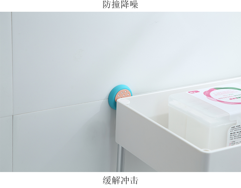 Cartoon Creative Door Handle Crash Pad Wall Stickers behind the Door Refrigerator Bump Stickers Household Silent Thickening Silicone Screen Protector