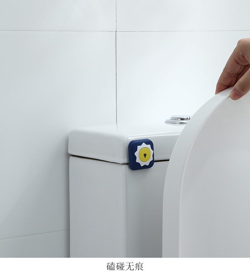 Cartoon Creative Door Handle Crash Pad Wall Stickers behind the Door Refrigerator Bump Stickers Household Silent Thickening Silicone Screen Protector