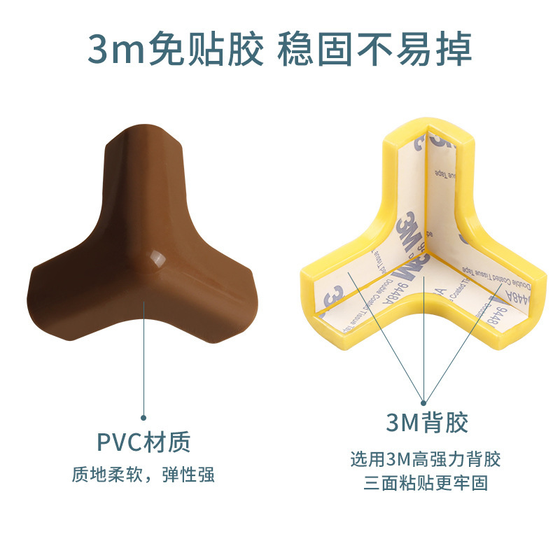 Casrui Furniture Accessories Child Bumper Angle Silicone Modern Minimalist Tea Table Cornerite Cabinet Corner Collision Pad