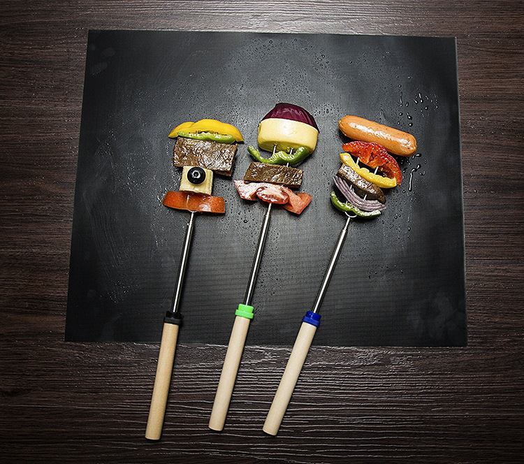 Amazon Glass Fiber Non-Stick High Temperature Resistant BBQ BBQ Mat Outdoor Baking Mat Teflon Barbecue Mat Set