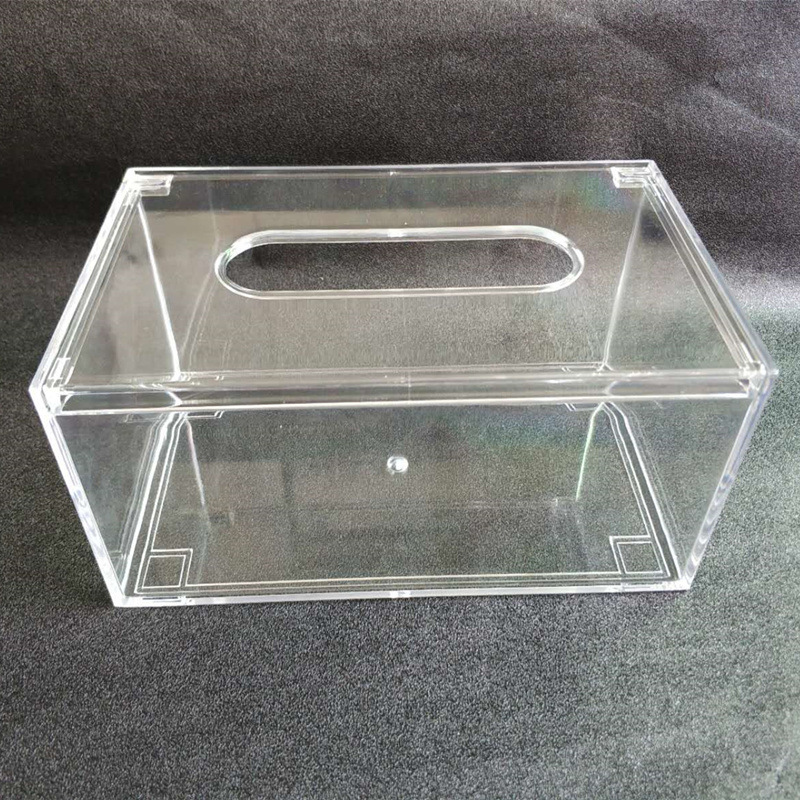 European-Style Hotel Supplies KTV Creative Rectangle Transparent Acrylic Tissue Box Car Paper Box