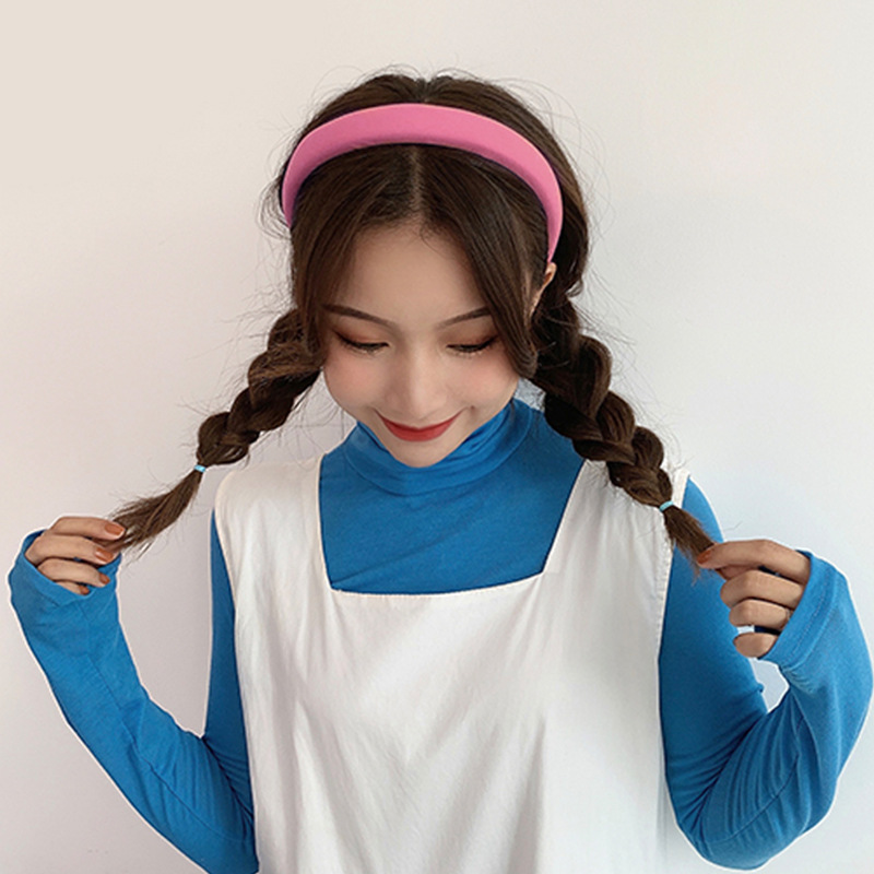 Candy-Colored Headband Internet Celebrity 2021 New Style Headband Female Face Washing Powder Hairpin All-Match Outer Departure Bundle Summer Headdress