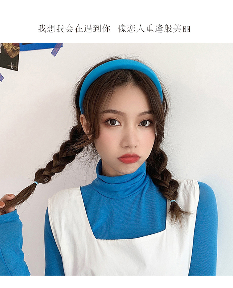 Candy-Colored Headband Internet Celebrity 2021 New Style Headband Female Face Washing Powder Hairpin All-Match Outer Departure Bundle Summer Headdress Candy-Colored Headband Internet Celebrity 2021 New Style Headband Female Face Washing Powder Hairpin All-Match Outer Departure Bundle Summer Headdress