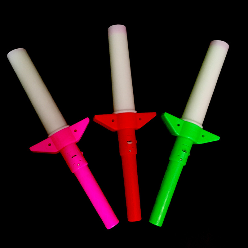 Concert Glow Stick Light Stick Four-Section Telescopic Rod Cheer Flash Lantern Stick Children&#039;s Toy Push Scan Code