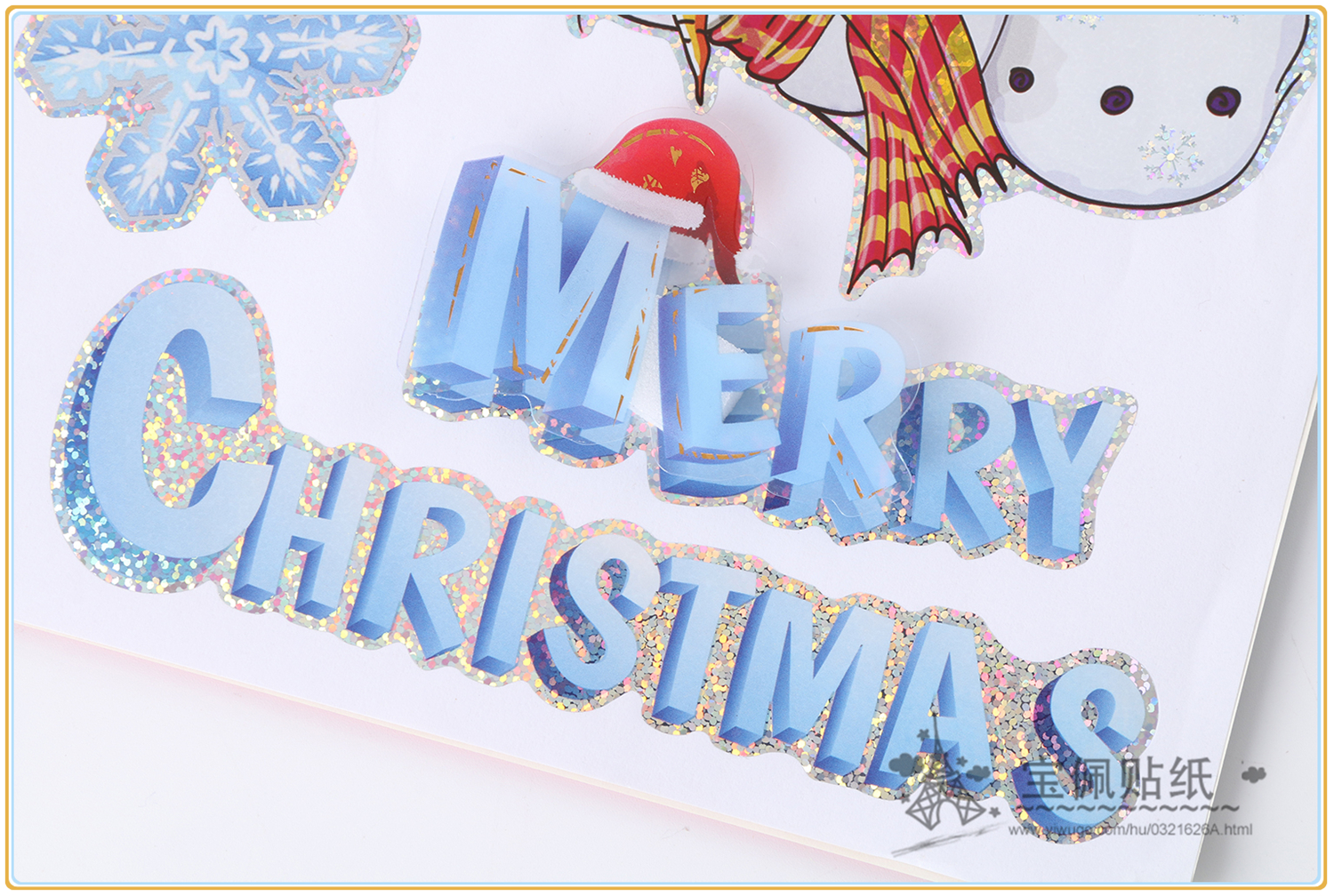Christmas Tree Three-Dimensional Stickers Snowman Concave-Convex Decorative Sticker Christmas Background Decorative Sticker Decorative Sticker Stereo Concave-Convex Stick Factory Direct Sales