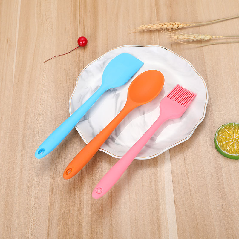 Factory Direct Sales New Creative Simple Non-Stick Kitchenware Set Baking Tool Silicone Spoon Shovel Brush 3-Piece Set Factory Direct Sales New Creative Simple Non-Stick Kitchenware Set Baking Tool Silicone Spoon Shovel Brush 3-Piece Set