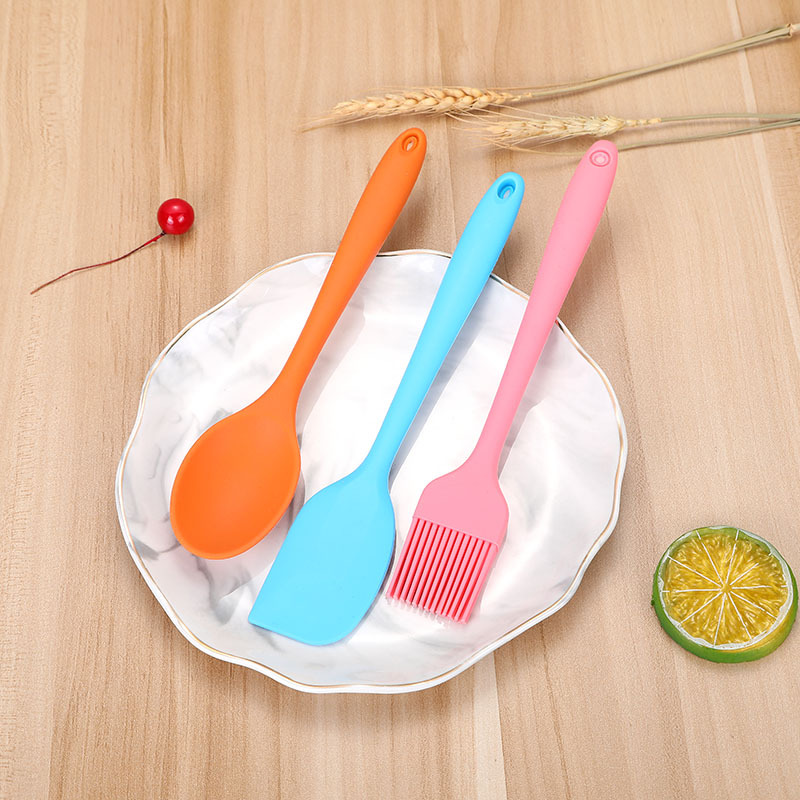 Factory Direct Sales New Creative Simple Non-Stick Kitchenware Set Baking Tool Silicone Spoon Shovel Brush 3-Piece Set Factory Direct Sales New Creative Simple Non-Stick Kitchenware Set Baking Tool Silicone Spoon Shovel Brush 3-Piece Set