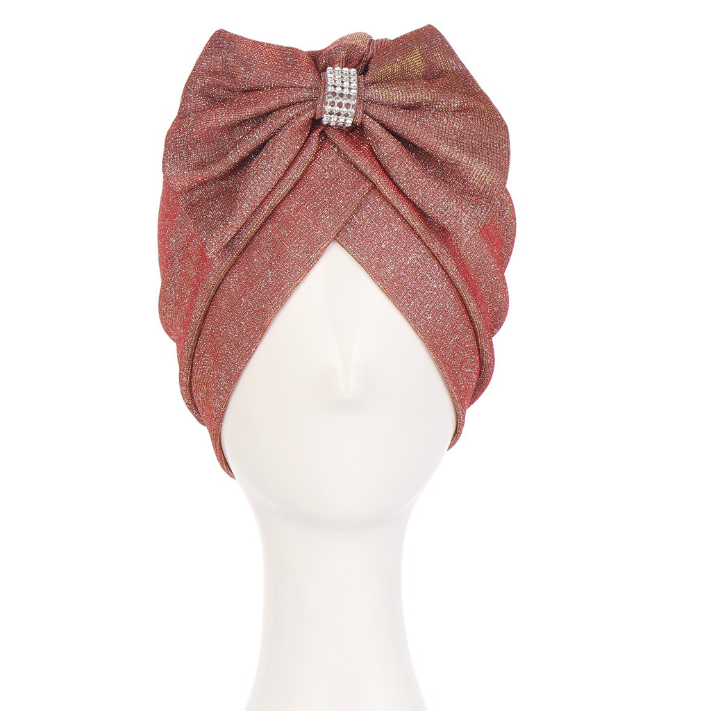 AliExpress New Glittering Powder Bow Tam-O'-Shanter Forehead Cross Big Bow Stick-on Crystals Multi-Color Fashion