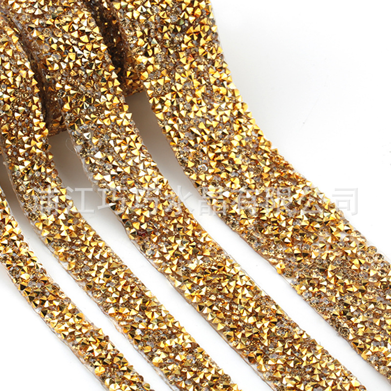 Clothing Accessories Accessories Hot Melt Adhesive Diamond Band Hot Drilling Strip DIY Ornament Accessories Stick-on Crystals Crystal Diamond Sticker Belt