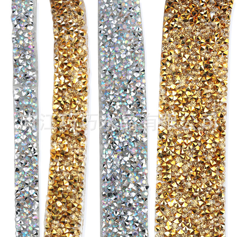 Clothing Accessories Accessories Hot Melt Adhesive Diamond Band Hot Drilling Strip DIY Ornament Accessories Stick-on Crystals Crystal Diamond Sticker Belt