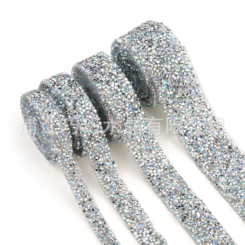 Clothing Accessories Accessories Hot Melt Adhesive Diamond Band Hot Drilling Strip DIY Ornament Accessories Stick-on Crystals Crystal Diamond Sticker Belt