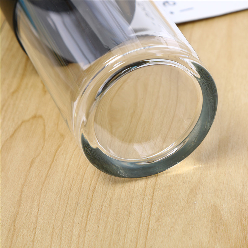 Cup Glass Stick Cup Water Cup Boys and Girls Cup Glass Tea Cup Insulation Glass Transparent Scented Tea Cup