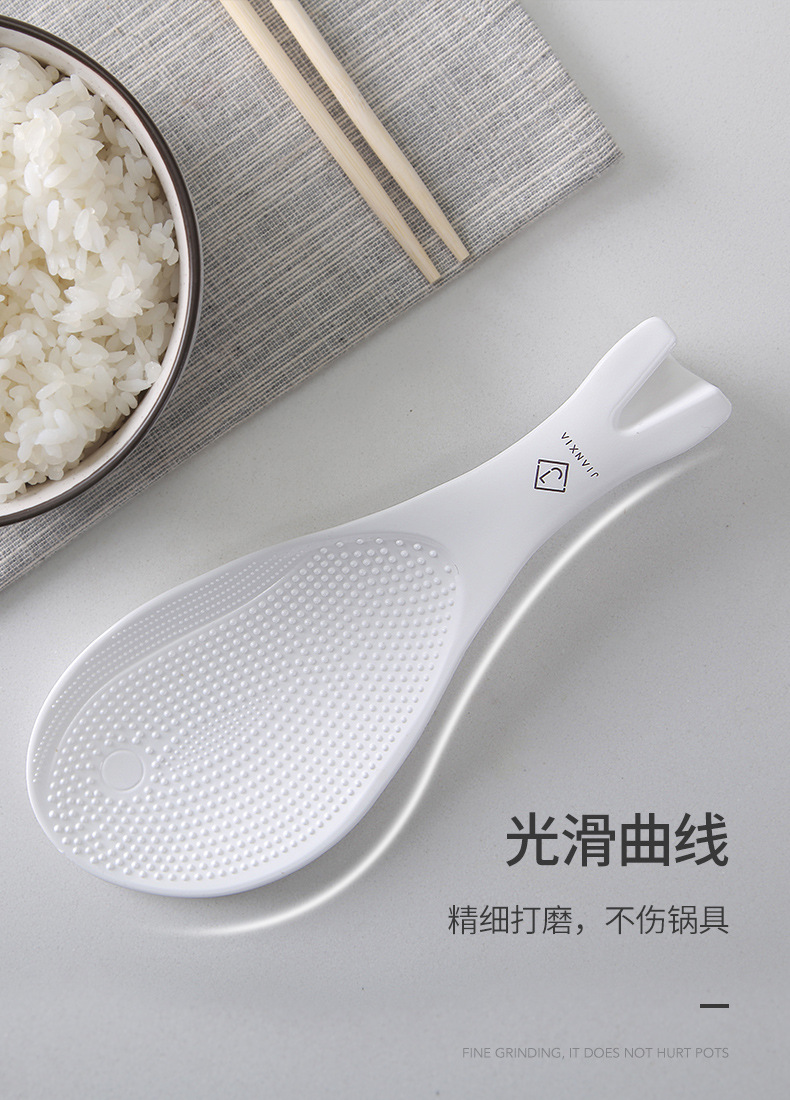 Creative Vertical Rice Spoon Household Rice Cooker Dedicated Rice Shovel Plastic Rice Rice Spoon Non-Stick Large