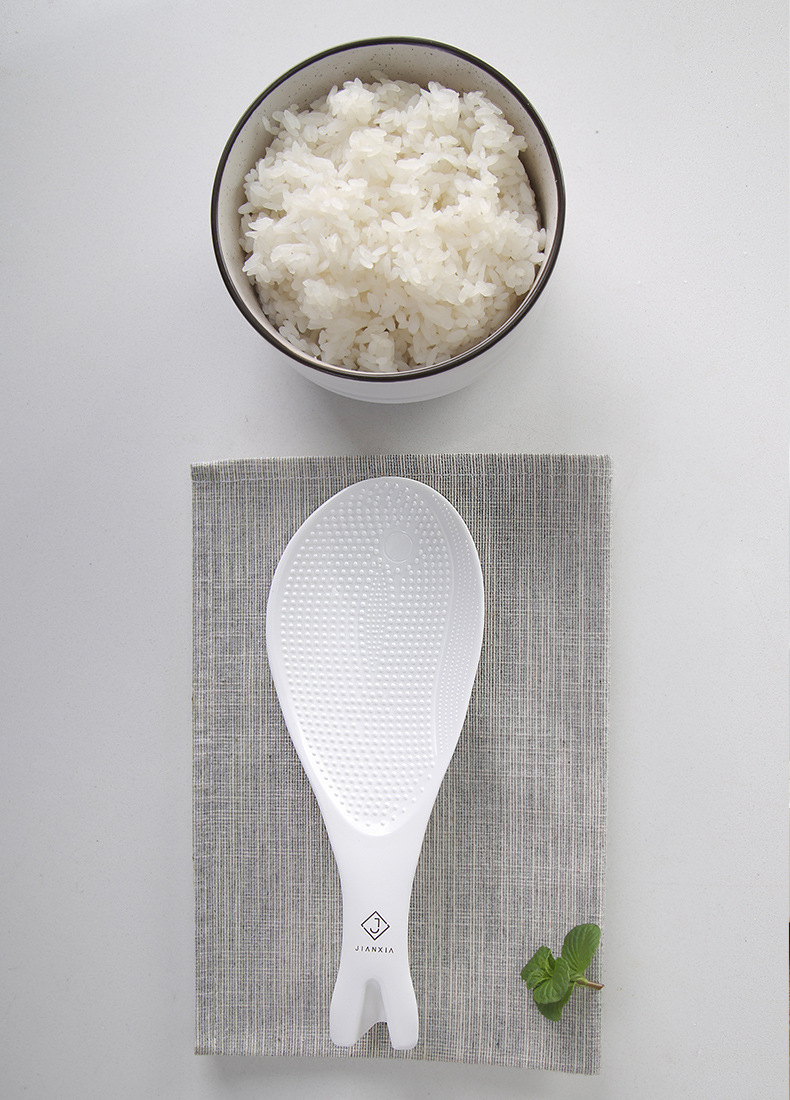 Creative Vertical Rice Spoon Household Rice Cooker Dedicated Rice Shovel Plastic Rice Rice Spoon Non-Stick Large