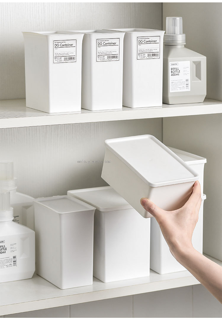 Washing Powder Storage Box, Storage Bucket with Lid, Special Storage Tank (Large Size)