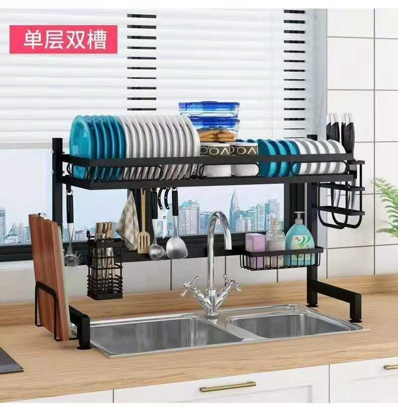 Kitchen Rack Stainless Steel Sink Bowl Dish Plate Storage Rack Dish Rack Draining Rack Sink above Bowl Chopsticks Box