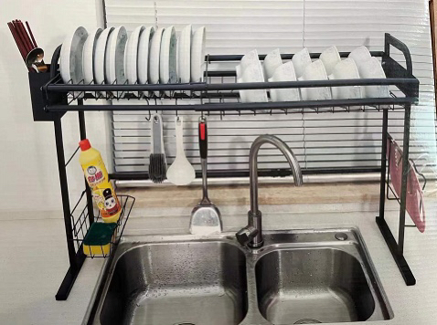Kitchen Storage Rack Storage Rack Household Draining Rack Table Bowl Rack Kitchenware Shelf Sink Storage Artifact Bowl and Chopsticks