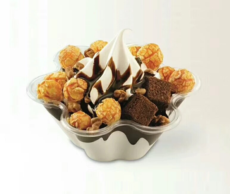 Plastic Ice Cream Bowl Ice Cream Cup Fancy Ice Cream Transparent Dessert Bowl Mousse Ice Cream Cup Chocolate Cup