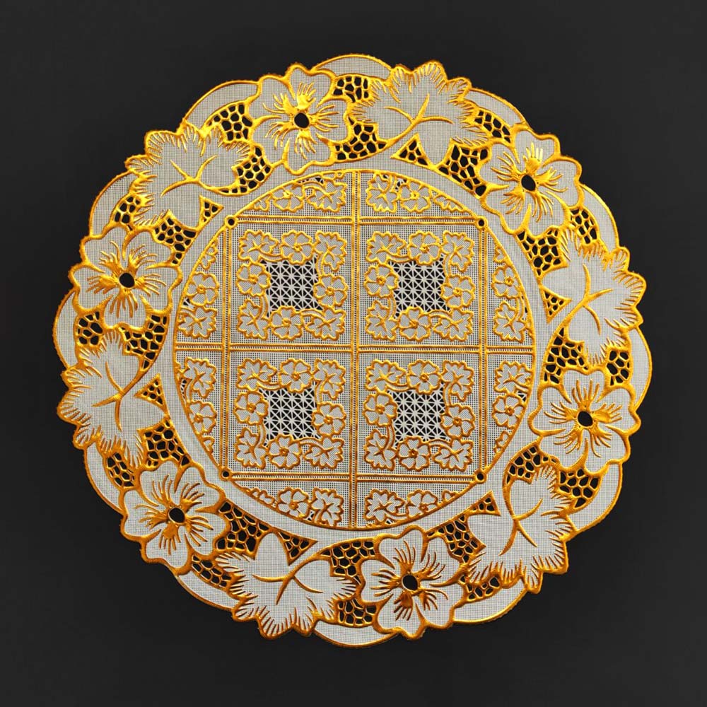 Daily Necessities PVC Bronzing Hotel Cup Mat Bowl Mat Ashtray Mat Tray Mat round Table Mat Heat Insulation Mat