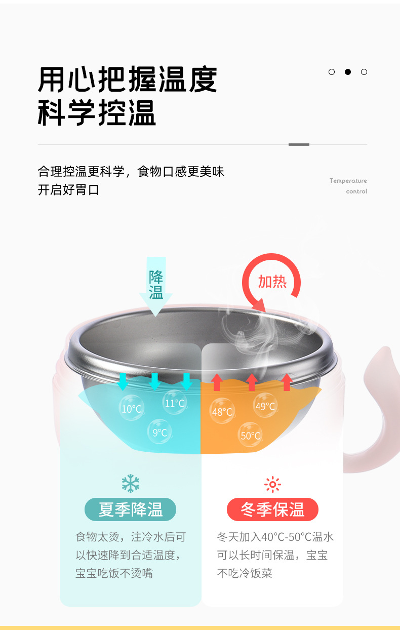 Baby Stainless Steel Insulated Bowl Children 'S Tableware Set Eating Solid Food Bowl Spoon Removable Baby Water Injection Snack Catcher Baby Stainless Steel Insulated Bowl Children 'S Tableware Set Eating Solid Food Bowl Spoon Removable Baby Water Injection Snack Catcher