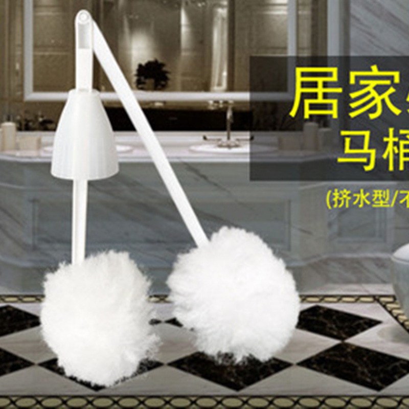 Soft Bristles Toilet Brush Squeeze Water Gong Toilet Brush Home Dedicated Cleaning Brush Hotel Toilet Cleaning Brush Brush with Lid in Stock