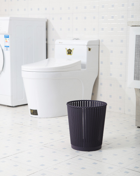 Rattan Trash Can Household Creative Simple Rattan without Lid Large Kitchen Toilet Wastebasket
