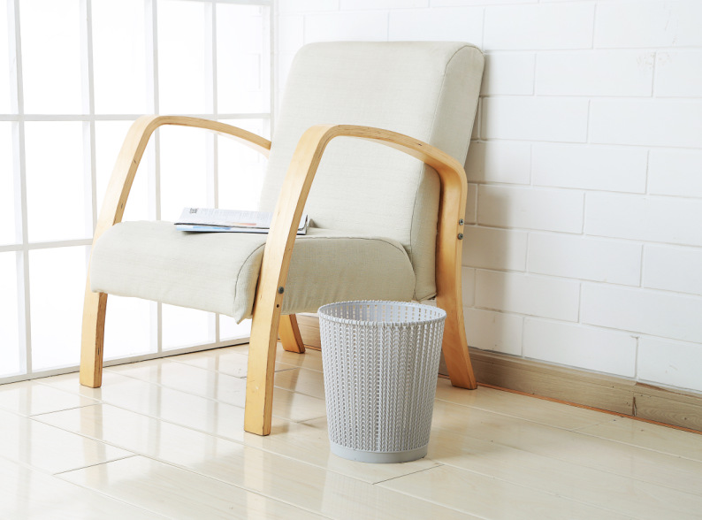 Rattan Trash Can Household Creative Simple Rattan without Lid Large Kitchen Toilet Wastebasket